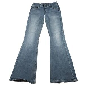 Silver Jeans Bootcut Womens 28 (28x32) Blue Medium Wash Worn Hems